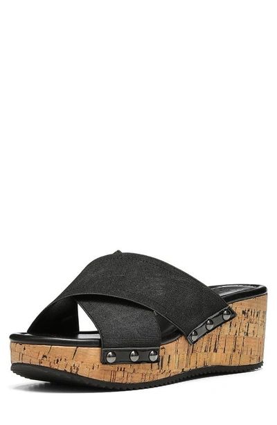 Donald Pliner Summera Wedge Sandal In Black-blk