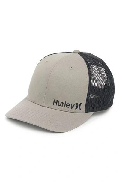 Shop Hurley Corp Staple Trucker Baseball Cap In Cool Grey