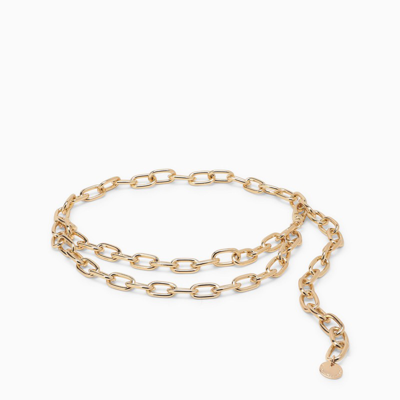 Shop B-low The Belt Gold-tone Maisie Chain Belt In Metal