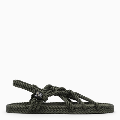 Shop Nomadic State Of Mind Dark Green Rope Jc Low Sandals