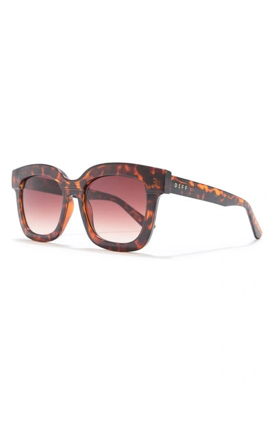 Diff 56mm Makay Square Sunglasses In Dark Tortoise