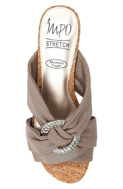 Shop Impo Rexine Cork Wedge Sandal