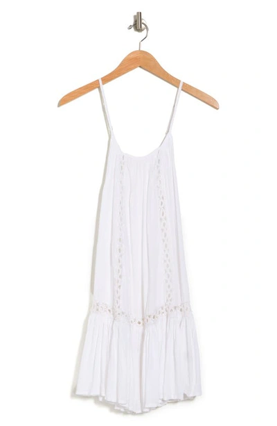 Shop Boho Me Tonal Lace Scoop Neck Dress In White