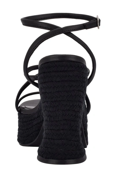 Shop Marc Fisher Ltd Fetch Espadrille Platform Sandal In Black 01
