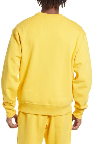 Shop Adidas Originals X Humanrace Cotton Sweatshirt In Bold Gold