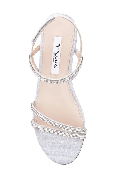 Shop Nina Sarita Slingback Sandal In Silver Luna