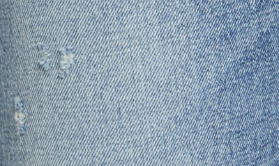 Moussy Vintage Merry Distressed Ankle Crop Jeans In Blue