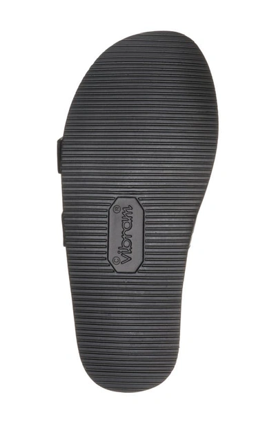 Shop Moncler Slideworks Slide Sandal In 999-black