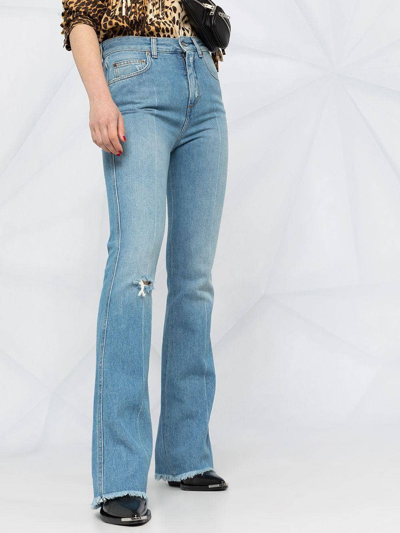 Shop Golden Goose Distressed Flared Jeans