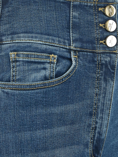Shop Elisabetta Franchi Flared Jeans In Blue
