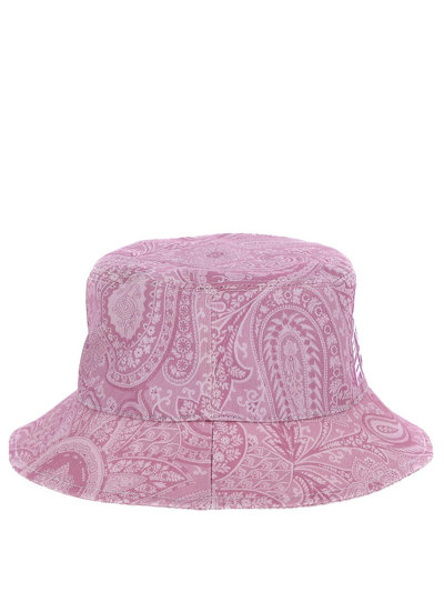 Shop Etro Pink Bucket Hat