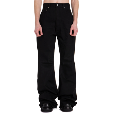 Shop Rick Owens Bolans Bootcut Jeans In Black