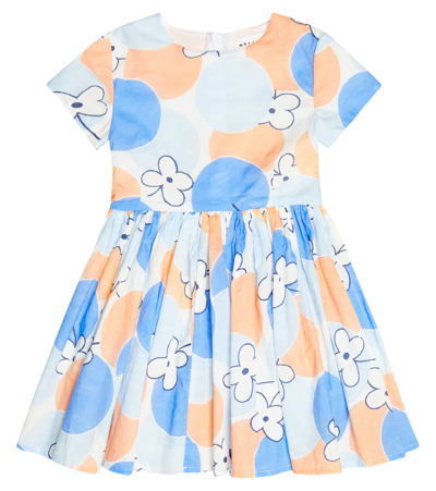 Shop Morley Printed Cotton Dress In Bleu