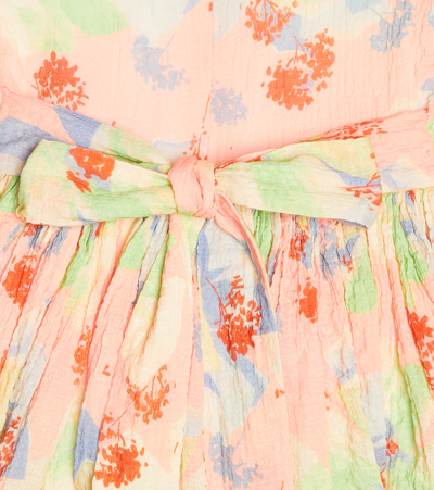 Morley Floral Cotton Dress In Pink