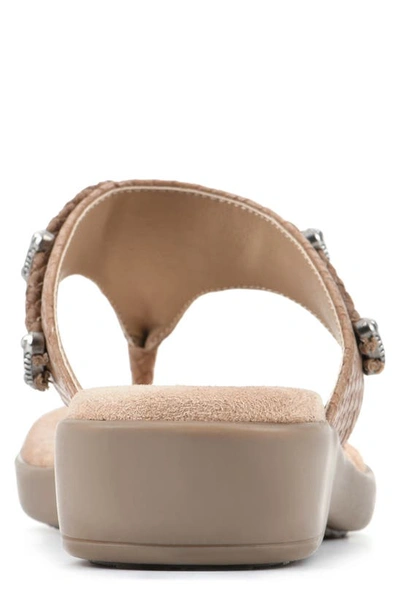 Cliffs By White Mountain Bailee Sandal In Natural Woven