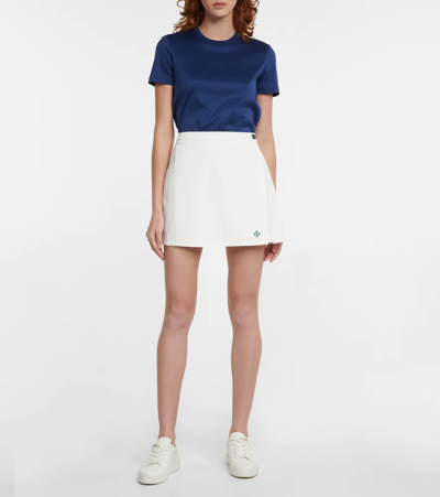Tory Sport Tory Burch Tech Twill Wrap Tennis Skirt In Snow White