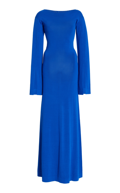 Shop By Malene Birger Women's Sima Jersey Maxi Dress In Blue