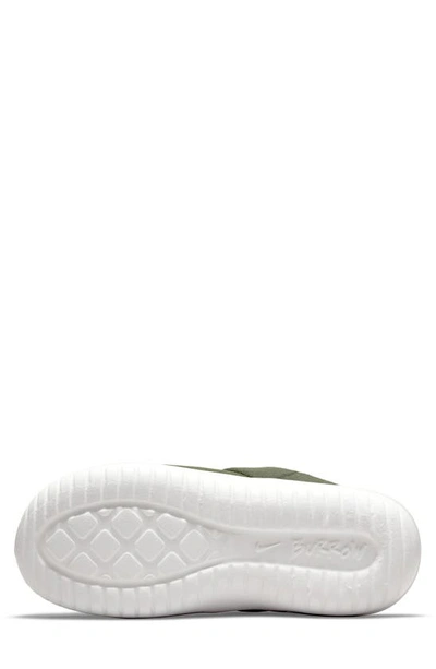 Shop Nike Burrow Slipper In Khaki/ White