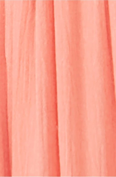 Free People Moonlight Ocean Off The Shoulder Maxi Dress In Burnt Coral
