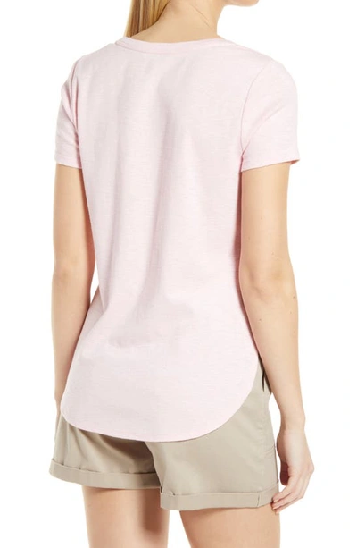 Tommy Bahama Ashby Isles Curve Hem T-shirt In Bikini Heather