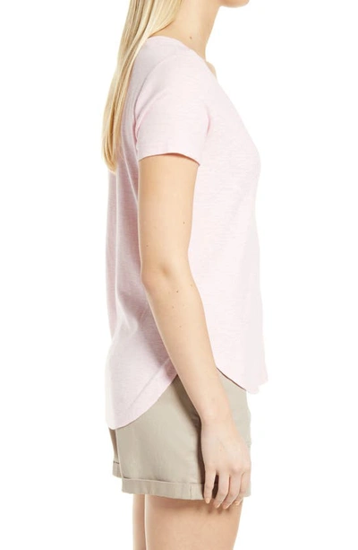 Tommy Bahama Ashby Isles Curve Hem T-shirt In Bikini Heather