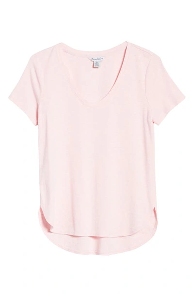 Tommy Bahama Ashby Isles Curve Hem T-shirt In Bikini Heather