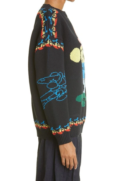Shop Stella Mccartney X Disney Rainbow Mickey Sweater In Navy Multicolor