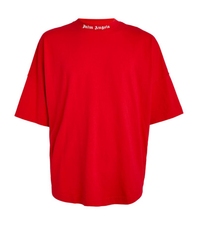 Palm Angels Oversized Logo T-Shirt Red