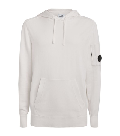 Shop C.p. Company Lens-detail Hoodie In White
