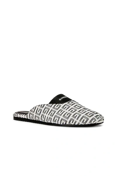 Shop Givenchy Bedford Flat Mules In Black & White