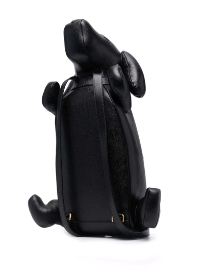 Thom Browne Leather Hector Backpack In Black
