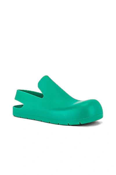 Bottega Veneta Green Puddle Loafers In Turquoise