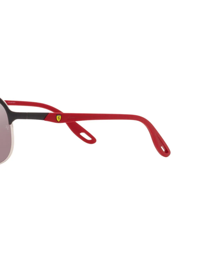 Shop Ray Ban Rb3685m Scuderia Ferrari Collection Sunglasses In Grey