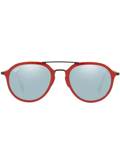 Ray Ban Ray-ban Rb4369m Scuderia Ferrari Collection 53 Unisex Sunglasses In Grey