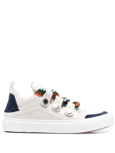 Marcelo Burlon County Of Milan Marcelo Burlon Man Sneakers Beige Size 9 Calfskin In White
