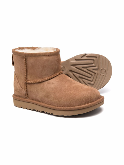 Ugg Unisex Classic Ultra Mini Boots - Little Kid, Big Kid In Chestnut |  ModeSens