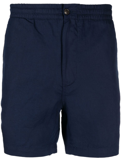 Shop Polo Ralph Lauren Prepsters Flat Front Shorts In Blue