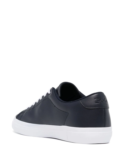 Shop Polo Ralph Lauren Longwood Low-top Sneakers In Blue