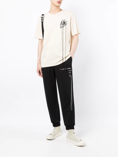 Ports V Graphic-print Short-sleeved T-shirt In White