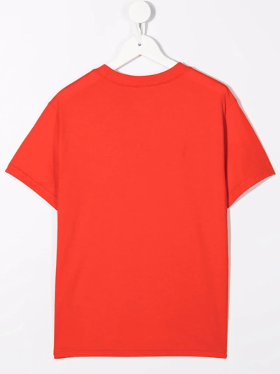 Polo Ralph Lauren Logo-embroidered Cotton T-shirt In Red