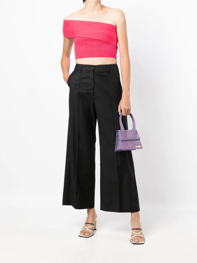 ANNA QUAN ONE-SHOULDER KNIT TOP 