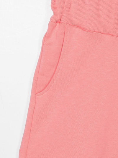 Balmain Rear Logo-print Shorts In Pink