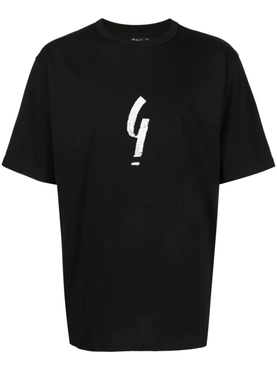 Shop Agnès B. Graphic-print T-shirt In Black