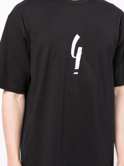 Shop Agnès B. Graphic-print T-shirt In Black