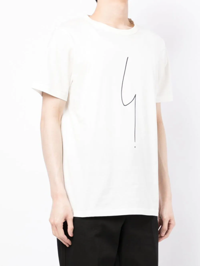 Shop Agnès B. Graphic-print T-shirt In White