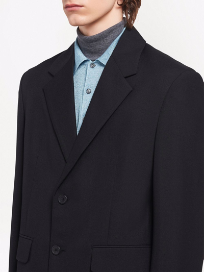 Prada Single-breasted Blazer In Black