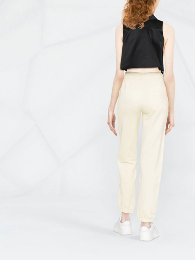 Shop Helmut Lang Drawstring Track Pants In Yellow