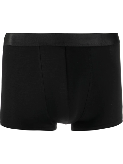 Shop Cdlp Logo-waistband Boxers In Black