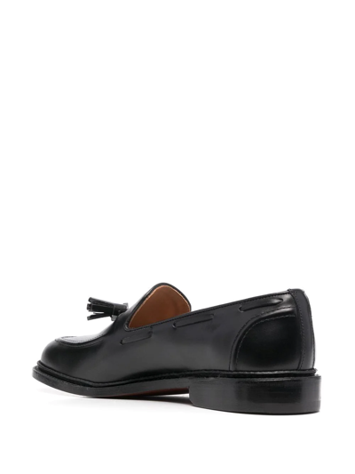 Shop Tricker's Elton Tassel Loafers In Black