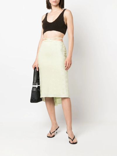 Shop Misbhv Tie-waist Skirt In Green